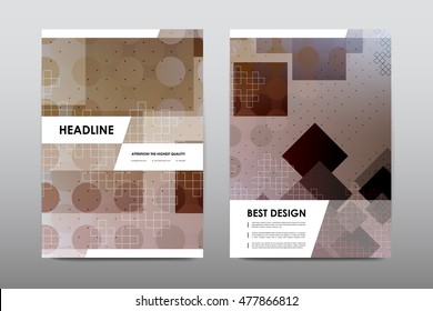 Brochure layout template flyer design vector, Magazine booklet cover abstract background