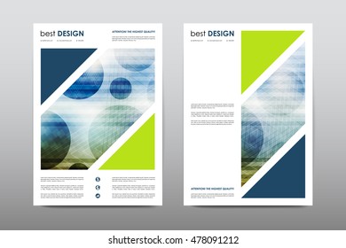 Brochure layout template flyer design vector, Magazine booklet cover abstract background