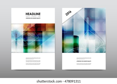 Brochure layout template flyer design vector, Magazine booklet cover abstract background