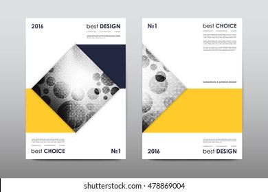 Brochure layout template flyer design vector, Magazine booklet cover abstract background