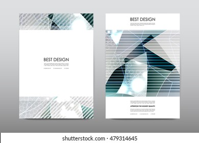 Brochure layout template flyer design vector, Magazine booklet cover abstract background