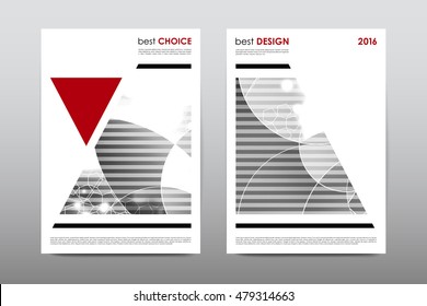 Brochure layout template flyer design vector, Magazine booklet cover abstract background