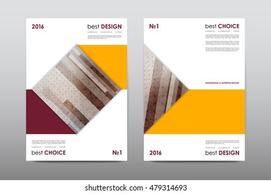 Brochure layout template flyer design vector, Magazine booklet cover abstract background
