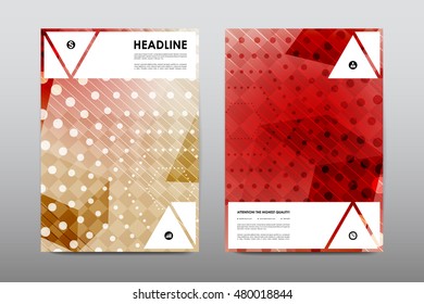 Brochure layout template flyer design vector, Magazine booklet cover abstract background