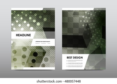 Brochure layout template flyer design vector, Magazine booklet cover abstract background