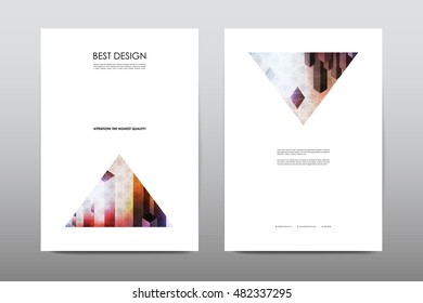 Brochure layout template flyer design vector, Magazine booklet cover abstract background