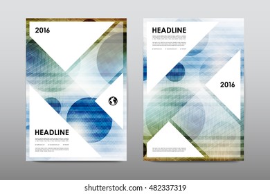 Brochure layout template flyer design vector, Magazine booklet cover abstract background