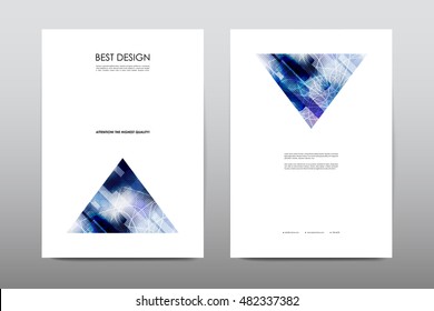 Brochure layout template flyer design vector, Magazine booklet cover abstract background