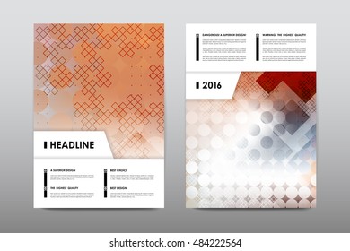 Brochure layout template flyer design vector, Magazine booklet cover abstract background