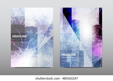 Brochure layout template flyer design vector, Magazine booklet cover abstract background