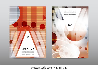 Brochure layout template flyer design vector, Magazine booklet cover abstract background