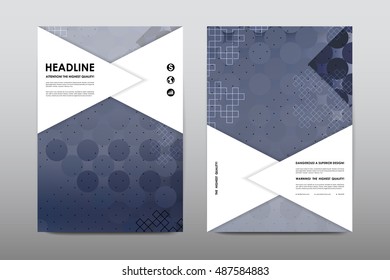Brochure layout template flyer design vector, Magazine booklet cover abstract background