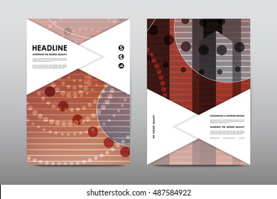 Brochure layout template flyer design vector, Magazine booklet cover abstract background