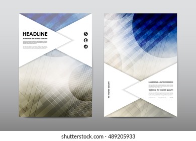 Brochure layout template flyer design vector, Magazine booklet cover abstract background