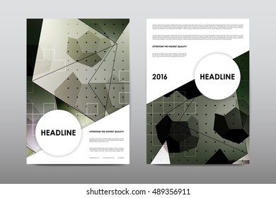 Brochure layout template flyer design vector, Magazine booklet cover abstract background