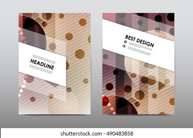 Brochure layout template flyer design vector, Magazine booklet cover abstract background
