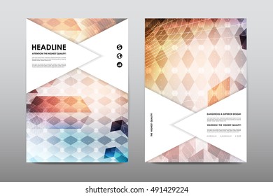 Brochure layout template flyer design vector, Magazine booklet cover abstract background