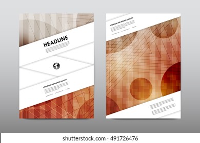 Brochure layout template flyer design vector, Magazine booklet cover abstract background