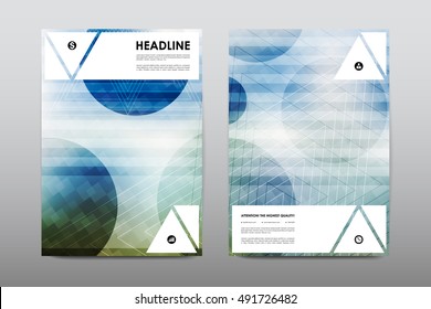 Brochure layout template flyer design vector, Magazine booklet cover abstract background