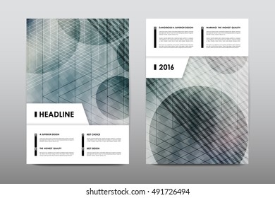 Brochure layout template flyer design vector, Magazine booklet cover abstract background