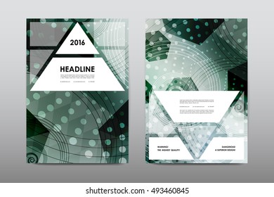 Brochure layout template flyer design vector, Magazine booklet cover abstract background