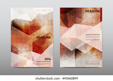 Brochure layout template flyer design vector, Magazine booklet cover abstract background