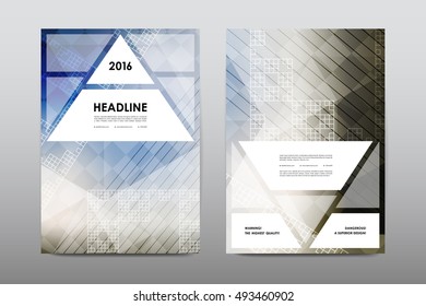 Brochure layout template flyer design vector, Magazine booklet cover abstract background