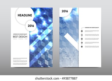 Brochure layout template flyer design vector, Magazine booklet cover abstract background