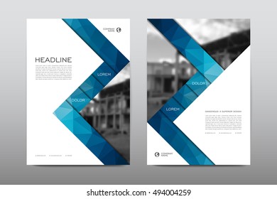 Brochure layout template flyer design vector, Magazine booklet cover abstract background