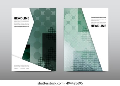Brochure layout template flyer design vector, Magazine booklet cover abstract background
