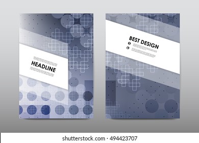 Brochure layout template flyer design vector, Magazine booklet cover abstract background