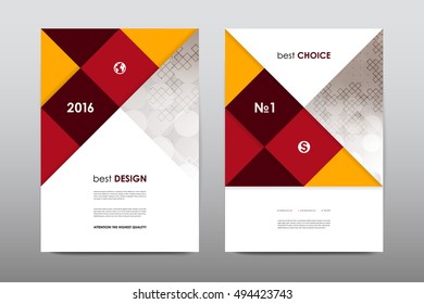 Brochure layout template flyer design vector, Magazine booklet cover abstract background
