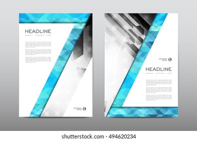 Brochure layout template flyer design vector, Magazine booklet cover abstract background