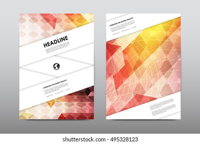 Brochure layout template flyer design vector, Magazine booklet cover abstract background