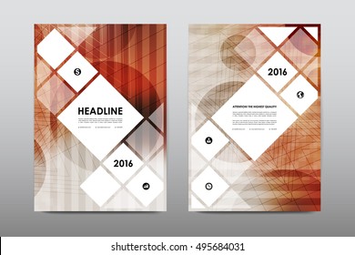 Brochure layout template flyer design vector, Magazine booklet cover abstract background