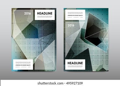 Brochure layout template flyer design vector, Magazine booklet cover abstract background