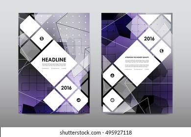 Brochure layout template flyer design vector, Magazine booklet cover abstract background