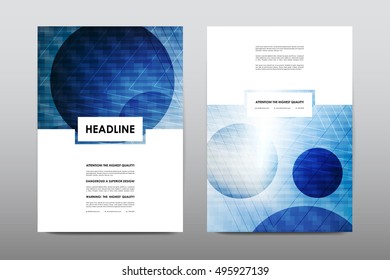 Brochure layout template flyer design vector, Magazine booklet cover abstract background