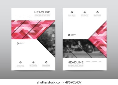 Brochure layout template flyer design vector, Magazine booklet cover abstract background