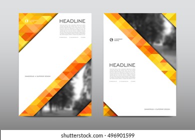 Brochure layout template flyer design vector, Magazine booklet cover abstract background