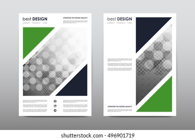 Brochure layout template flyer design vector, Magazine booklet cover abstract background