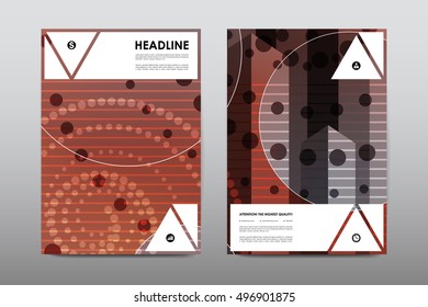 Brochure layout template flyer design vector, Magazine booklet cover abstract background