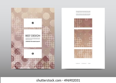 Brochure layout template flyer design vector, Magazine booklet cover abstract background