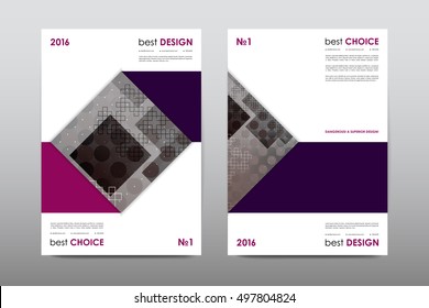 Brochure layout template flyer design vector, Magazine booklet cover abstract background