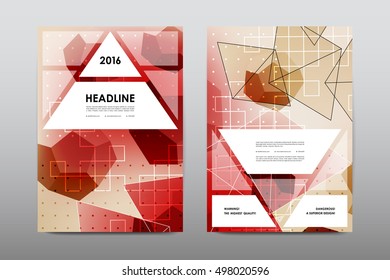 Brochure layout template flyer design vector, Magazine booklet cover abstract background