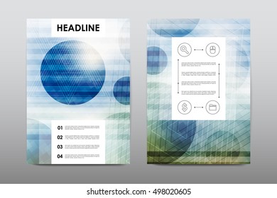 Brochure layout template flyer design vector, Magazine booklet cover abstract background