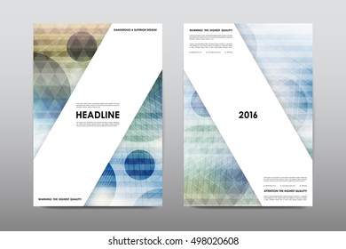 Brochure layout template flyer design vector, Magazine booklet cover abstract background