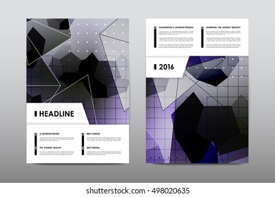 Brochure layout template flyer design vector, Magazine booklet cover abstract background