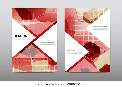 Brochure layout template flyer design vector, Magazine booklet cover abstract background