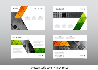 Brochure layout template flyer design vector, Magazine booklet cover abstract background
